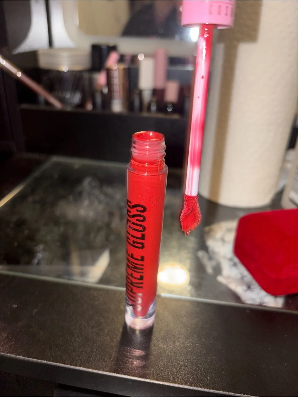 Jeffree Star Supreme Gloss Lip Gloss - Reds...wifey and red affair. Never used